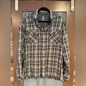 Kuhl Black and White Plaid Men's Shirt